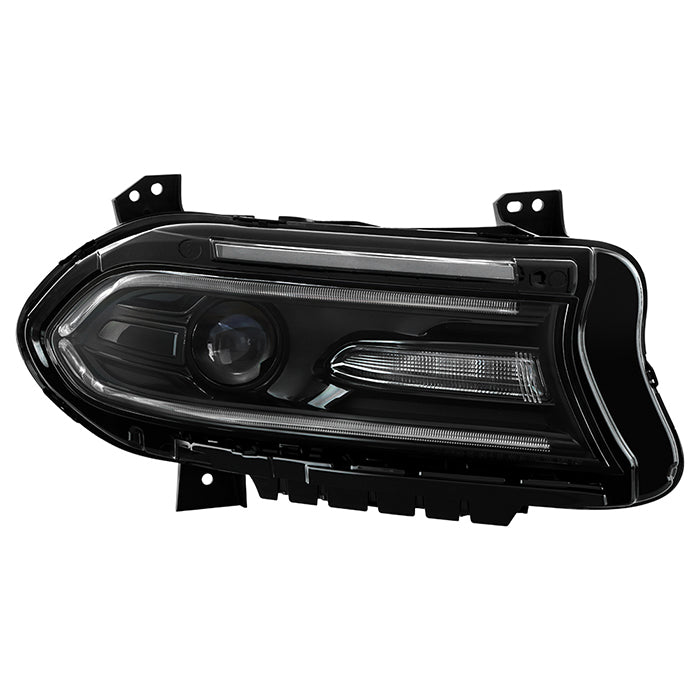 ( POE ) Dodge Charger 2015-2022  (No Side logo) w/LED DRL Halogen Headlight - Low Beam-HB3(Not Included) ; High Beam-HB3(Not Included) ; Signal-LED - OE Right
