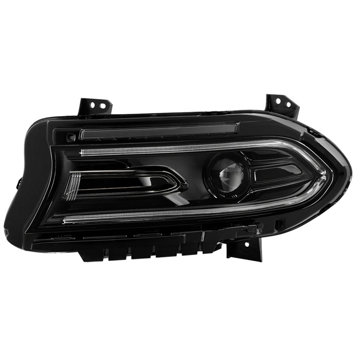 ( POE ) Dodge Charger 22-23 (No Side logo) w/LED Signal DRL SwitchBack Halogen Headlight - OE Left (Also Fit on 2015-2021 but need to sell by SET)