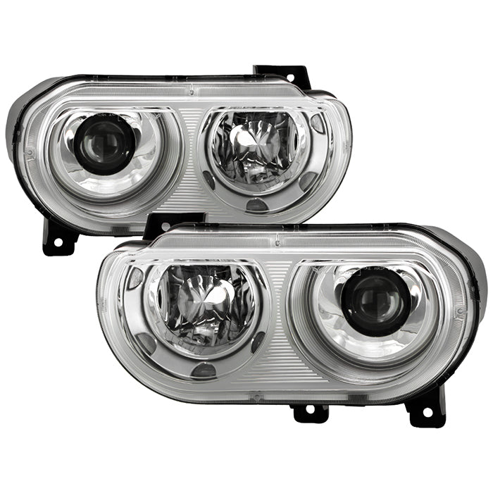( Akkon ) Dodge Challenger 08-14 Xenon HID Model Only ( Don‘t fit Halogen Model ) Projector Headlamps - Chrome
