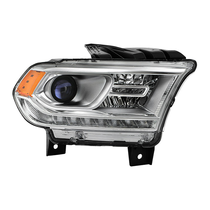 ( OE ) Dodge Durango 2016-2020 Halogen with DRL LED Models Only ( Do Not Fit Xenon HID Models ) OEM Style Passenger Side Headlight - Right - Low Beam-HB3(Not Included) - High Beam-HB3(Not Included) - Signal-3157NA(Not Included) - Chrome