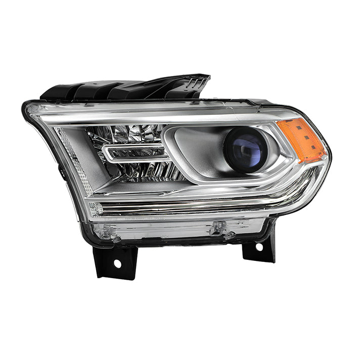 ( OE ) Dodge Durango 2014-2017 Halogen without DRL LED Models Only ( Do Not Fit Xenon HID Models ) OEM Style Driver Side Headlight - Left - Chrome