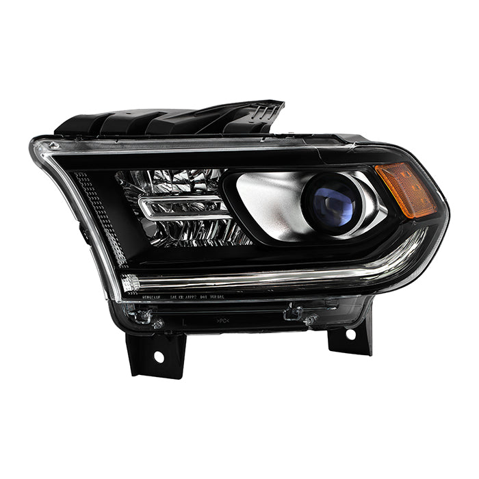 ( OE ) Dodge Durango 2014-2017 Halogen without DRL LED Models Only ( Do Not Fit Xenon HID Models ) OEM Style Driver Side Headlight - Left - Black