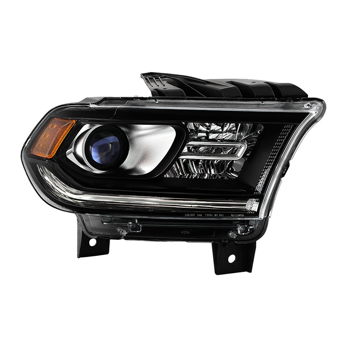 ( OE ) Dodge Durango 2014-2017 Halogen without DRL LED Models Only ( Do Not Fit Xenon HID Models ) OEM Style Driver Side Headlight - Right - Black
