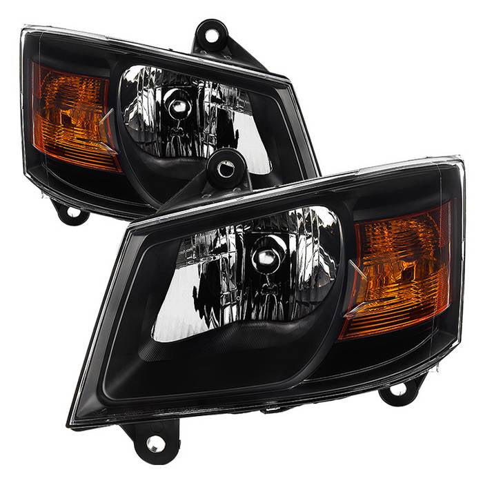 ( Akkon ) Dodge Grand Caravan 08-10 OEM Style Headlights-Black