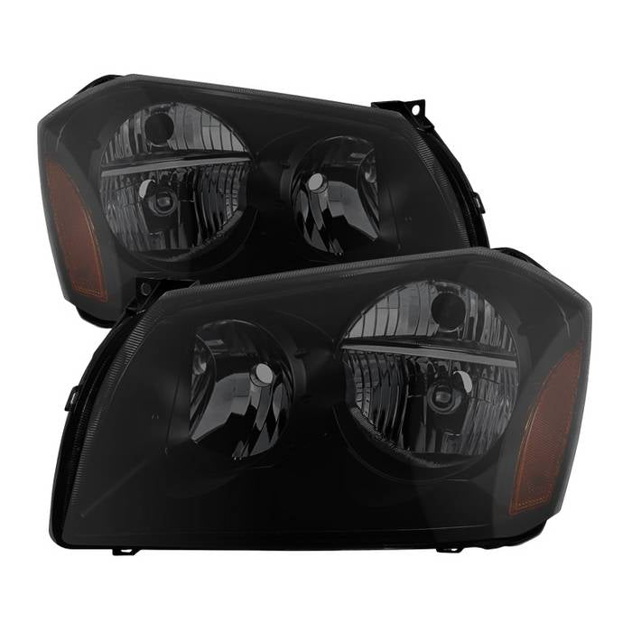 ( Akkon ) Dodge Magnum 05-07 Crystal Headlights - Black Smoked