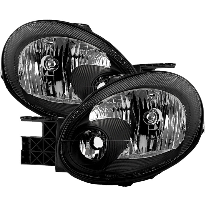 ( Akkon ) Dodge Neon 03-05 / Plymouth Neon 03-05 Crystal Headlights - Black