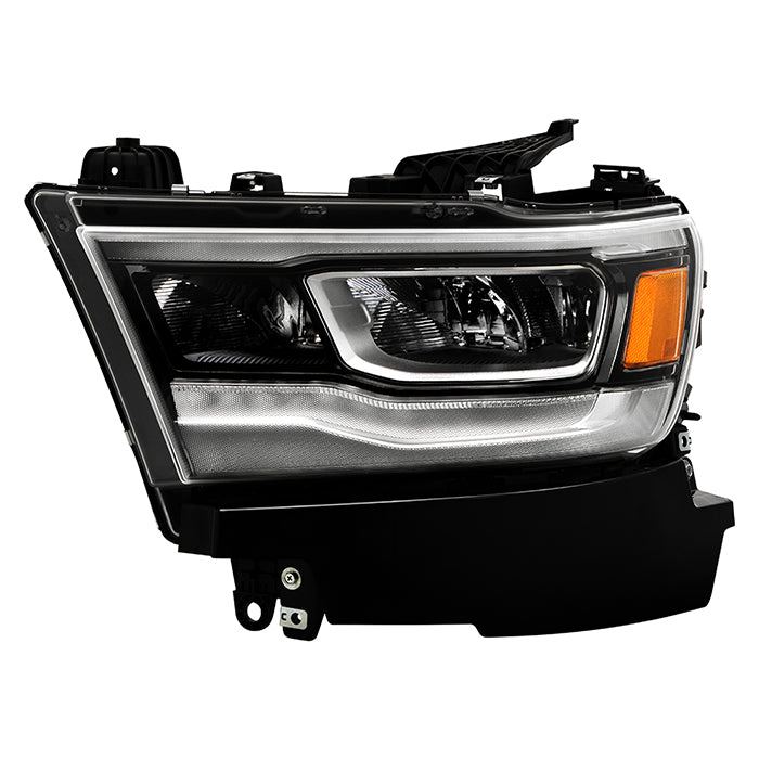 ( POE ) Dodge Ram 1500 19-22 Chrome Bezel Full LED w/DRL Headlight - OE Left
