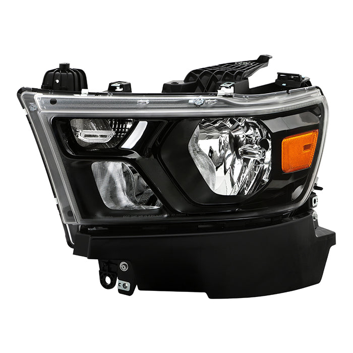 ( POE ) Dodge Ram 1500 19-21 (Fit Trademan / Big Horn) OE Night Edition Halogen Headlights - Low Beam-H11(Included) ; High Beam-HB3(Included) ; Signal-7444A(Included) - OE Black - Left