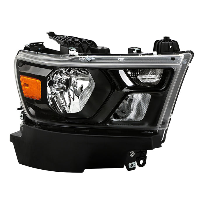 ( POE ) Dodge Ram 1500 19-21 (Fit Trademan / Big Horn) OE Night Edition Halogen Headlights - Low Beam-H11(Included) ; High Beam-HB3(Included) ; Signal-7444A(Included) - OE Black - Right