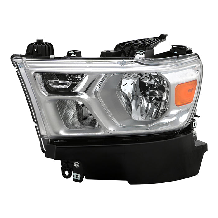 ( POE ) Dodge Ram 1500 19-21 (Fit Trademan / Big Horn) OE Halogen Headlights - Low Beam-H11(Included) ; High Beam-HB3(Included) ; Signal-7444A(Included) - OE - Left