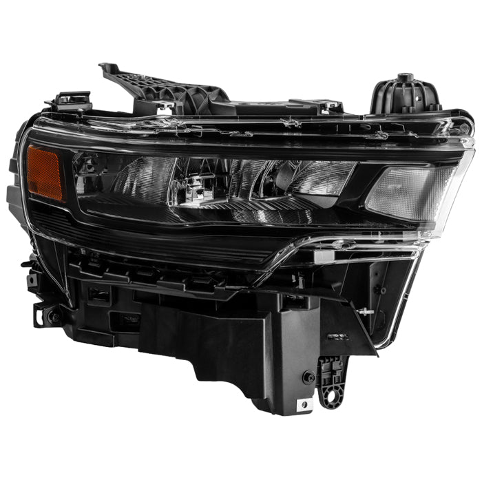 ( POE ) Dodge Ram 1500 25-26 RAM 1500 w/Black Trim & Ballast LED Reflector Headlight - OE Black Right