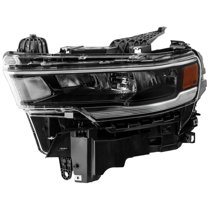 ( POE ) Dodge Ram 1500 25-26 RAM 1500 w/Chrome Trim & Ballast LED Reflector Headlight - OE Left