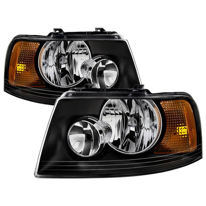 ( xTune ) Ford Expedition 03-06 OEM Style Headlights - Black