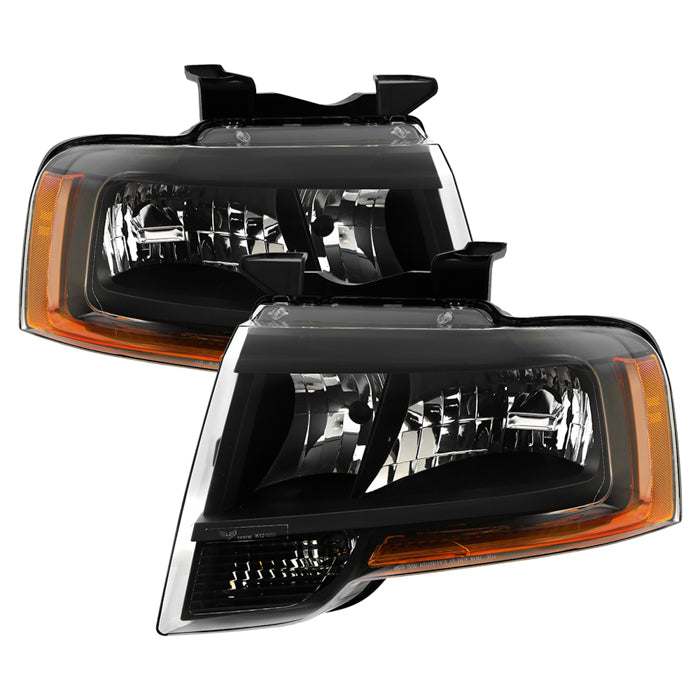 ( OE ) Ford Expedition 15-17 ( Fit EL King Ranch  EL Limited  EL Platinum  EL XL  EL XLT  King Ranch  Limited  Max Limited  Platinum  XL  XLT Model ) OEM Style Headlights - Black