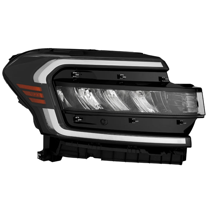 ( POE ) Ford Expedition 22-24 ( Fit 2022 Up to 10/6/2022) Non DRL Full LED Black Housing Headlight -OE Black Right