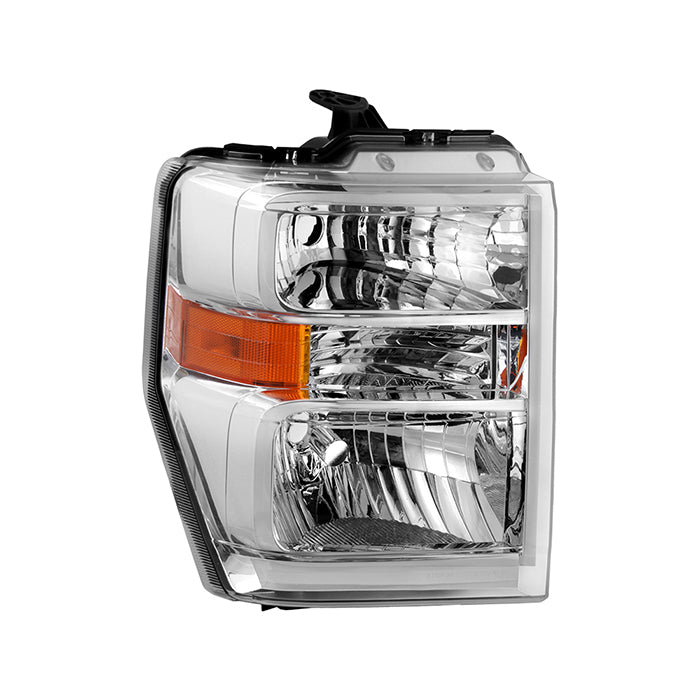 ( POE ) Ford E150 E250 08-14 / E350~E550 SuperDuty 08-19 / E550 08-17 / F650 F750 16-17 Crystal Headlight - Low Beam-H13(Not Included) ; High Beam-H13(Not Included) ; Signal-3157A(Included) - OE Right