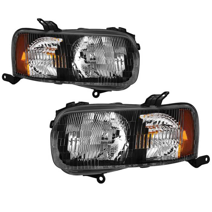 ( Akkon ) Ford Escape 01-04 OEM Style Headlights - Low Beam-9003(Not Included) ; High Beam-9003(Not Included) ; Signal-3157NA(Not Included) - Black