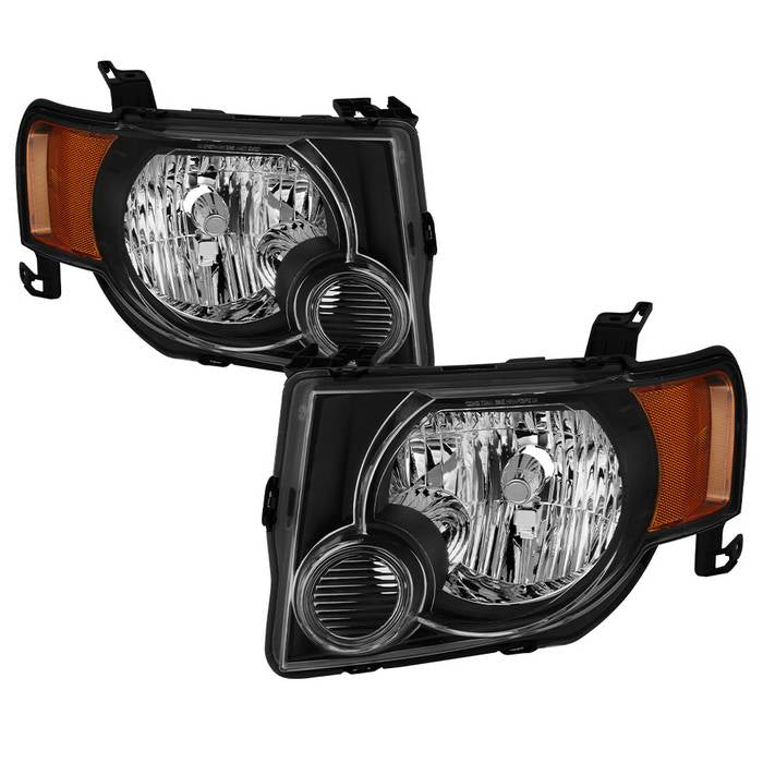 ( xTune ) Ford Escape 2008-2012 OEM Style Headlights - Black