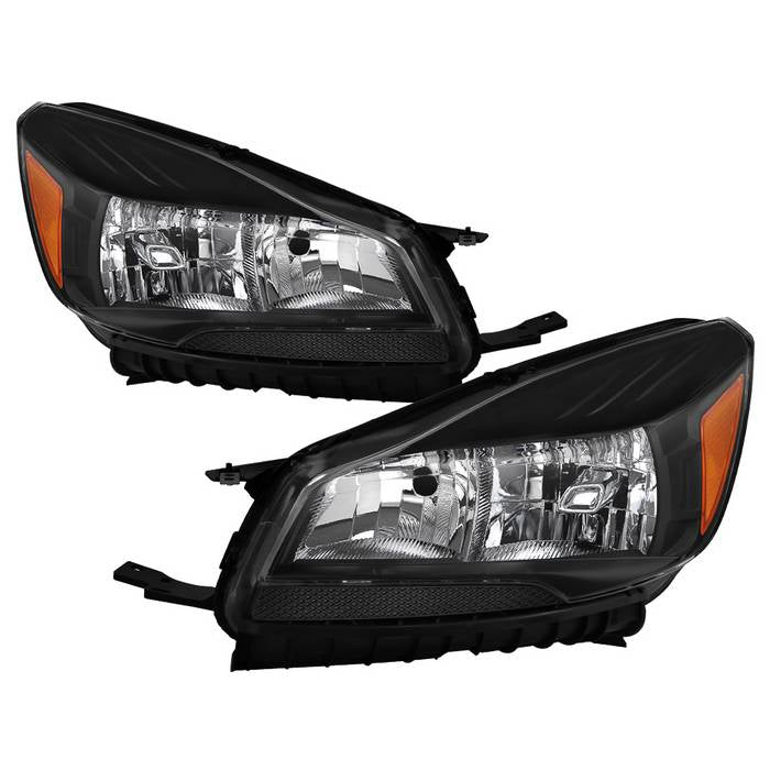 ( xTune ) Ford Escape 2013-2016 OEM Style Headlights -Black - Low Beam - H11 ; Hi Beam - 9005