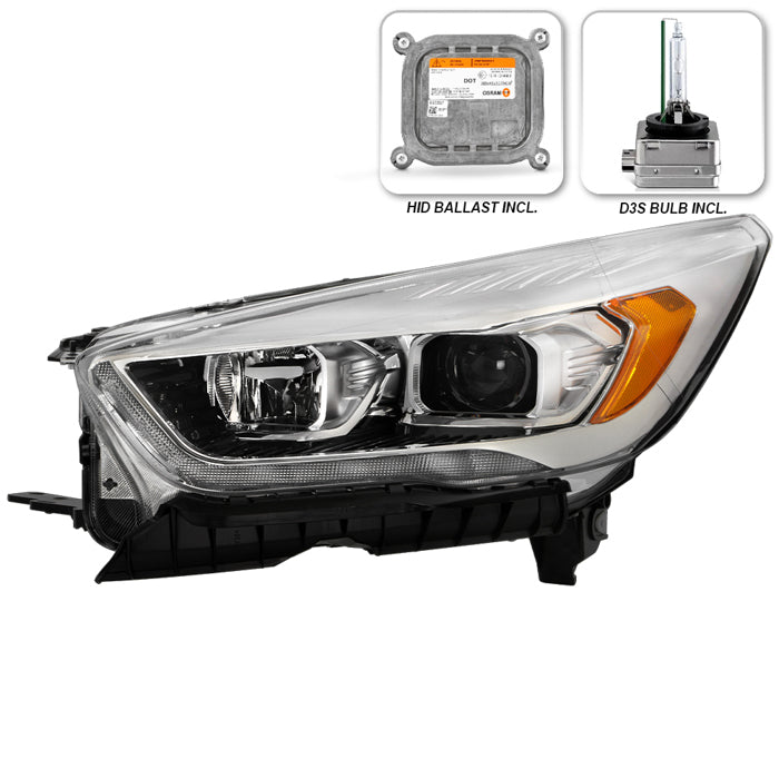 ( POE ) Ford Escape 17-19 w/LED DRL HID & Ballast Assembly Projector Headlight - OE Left