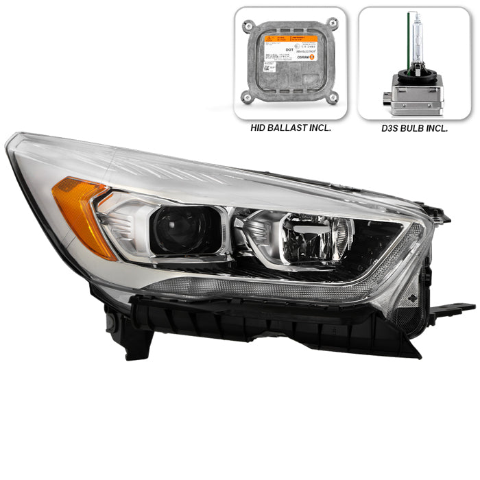 ( POE ) Ford Escape 17-19 w/LED DRL HID & Ballast Assembly Projector Headlight - OE Right