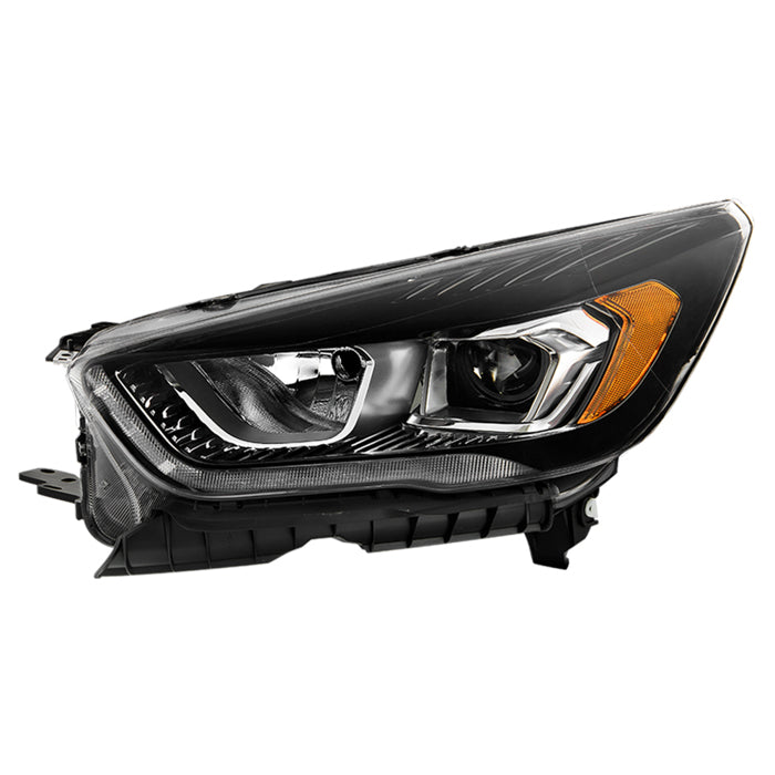 ( POE ) Ford Escape 17-19 w/LED DRL Black Bezel Headlight - OE Black Left