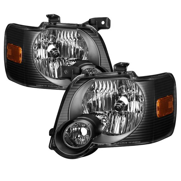 ( xTune ) Ford Explorer 2006-2010 OEM Style Headlights - Black