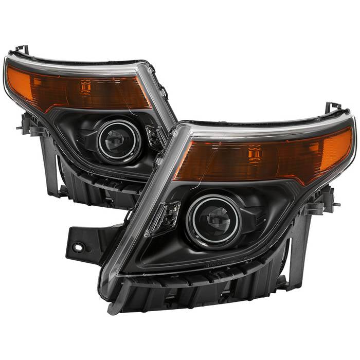 ( xTune ) Ford Explorer 2011-2015 Halogen Models Only ( Don‘t Fit Xenon HID Models ) OEM Style Headlights - Black