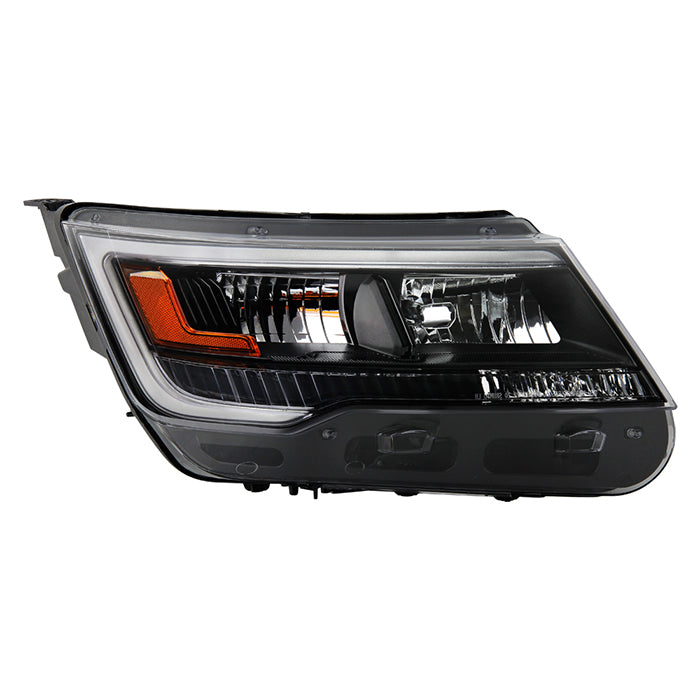 ( POE ) Ford Explorer 16-18 Sport Limited | Platinum | XLT LED DRL LED Headlight - Low Beam-LED ; High Beam-HB3(Included) ; Signal-3757A(Not Included) - OE Black Right ( FO2519131 )
