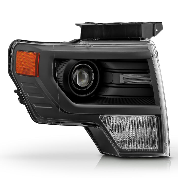 ( POE ) Ford F150 13-14 Grey Housing HID Projector Headlight - OE SVT Grey Right