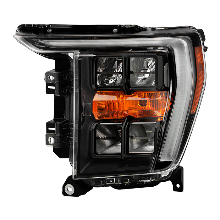 ( OE ) Ford F150 21-23 Quad LED w/DRL Headlight - OE Black Left