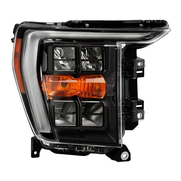 ( OE ) Ford F150 21-23 Quad LED w/DRL Headlight - OE Black Right