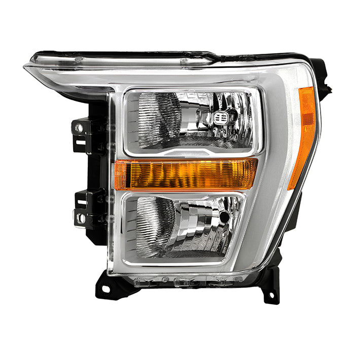 ( POE ) Ford F150 21-23 Halogen Headlight - Low Beam-H11(Included) ; High Beam-HB3(Included) ; Signal-WY21W(Not Included) - OE Left
