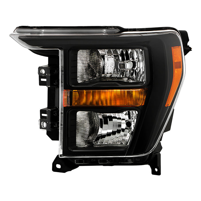 ( POE ) Ford F150 23-24 (Fit 21-22) Halogen Headlight - Low Beam-H11(Included) ; High Beam-HB3(Included) ; Signal-WY21W(Not Included) - OE Black Left OE#ML34-13D155-BA