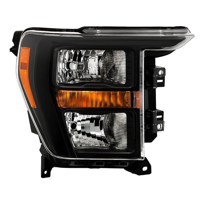 ( POE ) Ford F150 23-24 (Fit 21-22) Halogen Headlight - Low Beam-H11(Included) ; High Beam-HB3(Included) ; Signal-WY21W(Not Included) - OE Black Right OE#ML34-13D154-BA