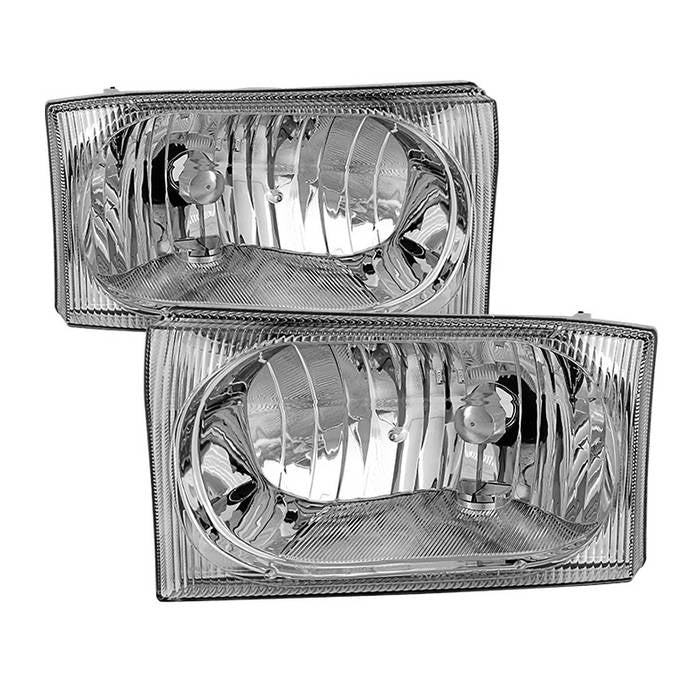 ( Akkon ) Ford F250 F350 F450 Superduty Excursion 99-04 OEM Style Headlights - Chrome