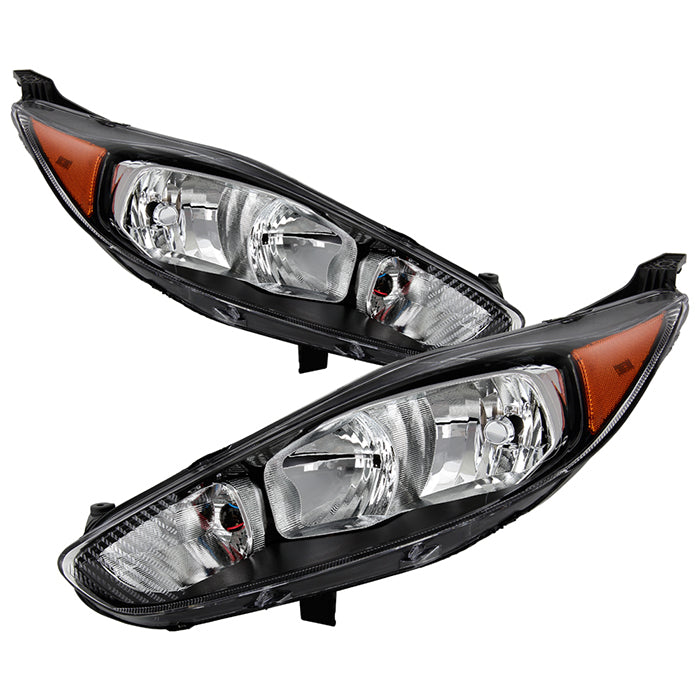 ( POE ) Ford Fiesta 14-18 Halogen OE Headlights SET - Black