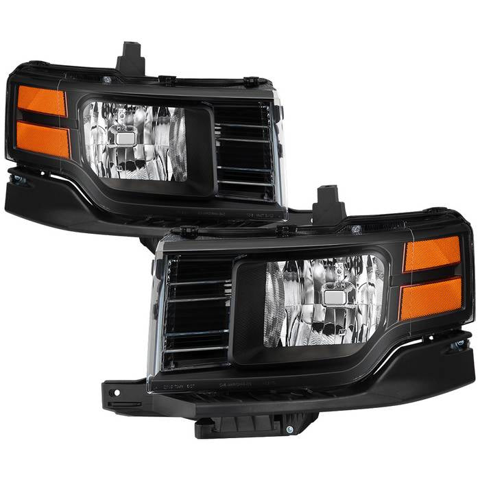 ( xTune ) Ford Flex 09-12 Halogen Models Only ( Don‘t Fit Limited / Titanium and HID Models ) OEM Style Headlights -Low Beam-H13(Not Included) ; High Beam-H13(Not Included) ; Signal-3457A(Not Included) - Black