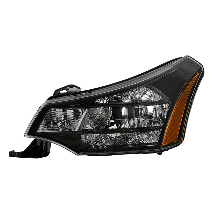 ( POE ) Ford Focus 08-11 2/4Dr OE Black Housing Headlights - Low Beam-H13(Not Included) ; High Beam-H13(Not Included) ; Signal-3157(Included) - Left