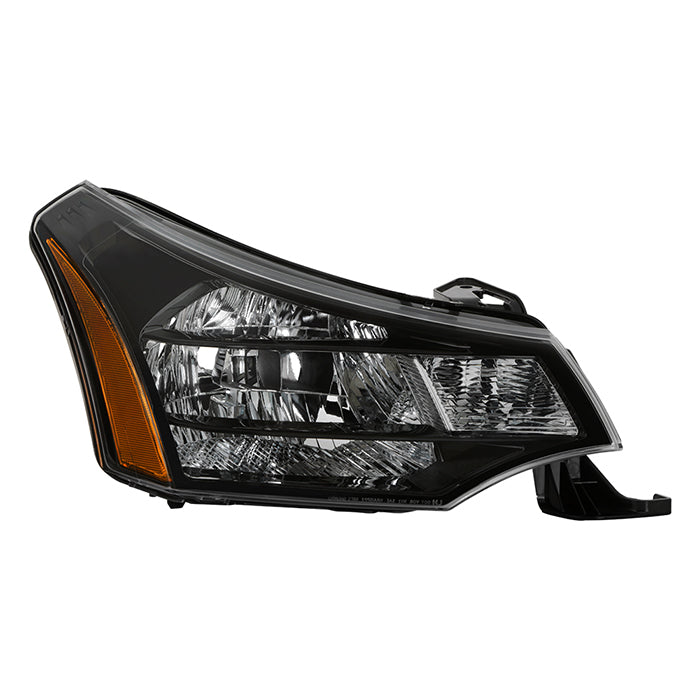 ( POE ) Ford Focus 08-11 2/4Dr OE Black Housing Headlights - Low Beam-H13(Not Included) ; High Beam-H13(Not Included) ; Signal-3157(Included) - Right