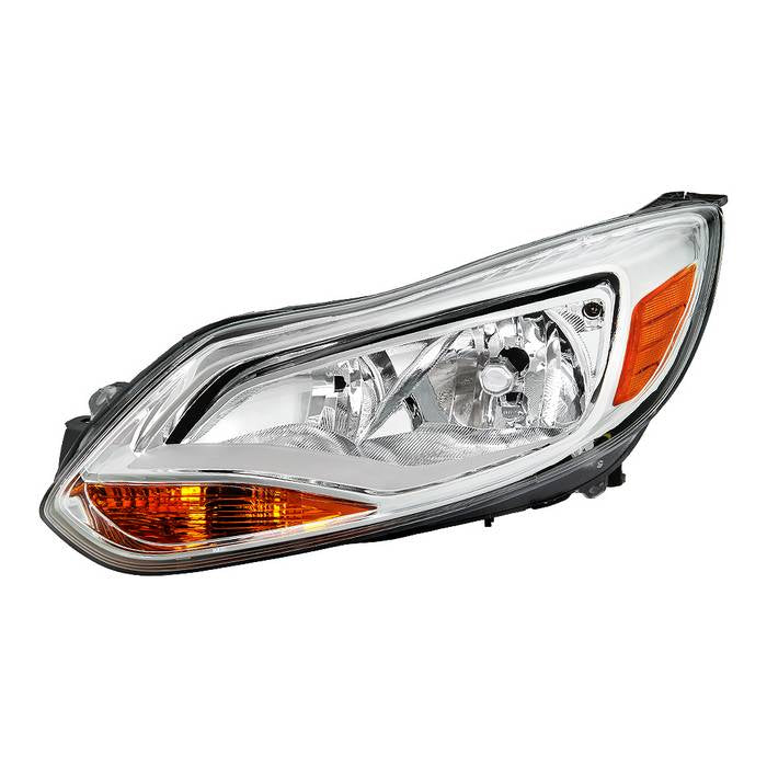 ( POE ) Ford Focus 12-14 Halogen OE Headlights - Low Beam-H7(Not Included) ; High Beam-H1(Not Included) ; Signal-P21W(Included) - Left