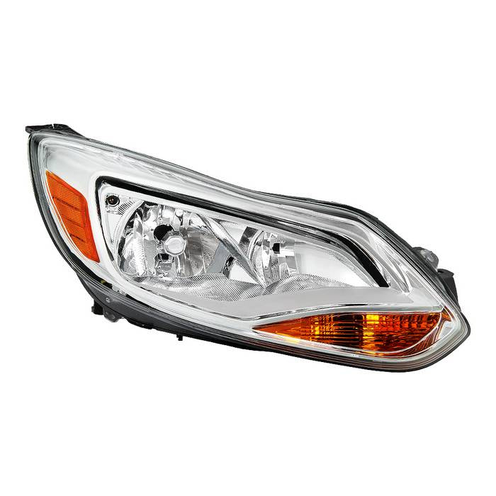 ( POE ) Ford Focus 12-14 Halogen OE Headlights - Low Beam-H7(Not Included) ; High Beam-H1(Not Included) ; Signal-P21W(Included) - Right