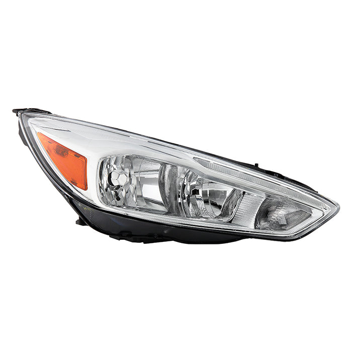 ( POE ) Ford Focus 15-18 Halogen w/LED DRL only Headligths - Low Beam-H11 (Not Included) ; High Beam-H1(Not Included) ; Signal-PY21W(Included) - OE Right