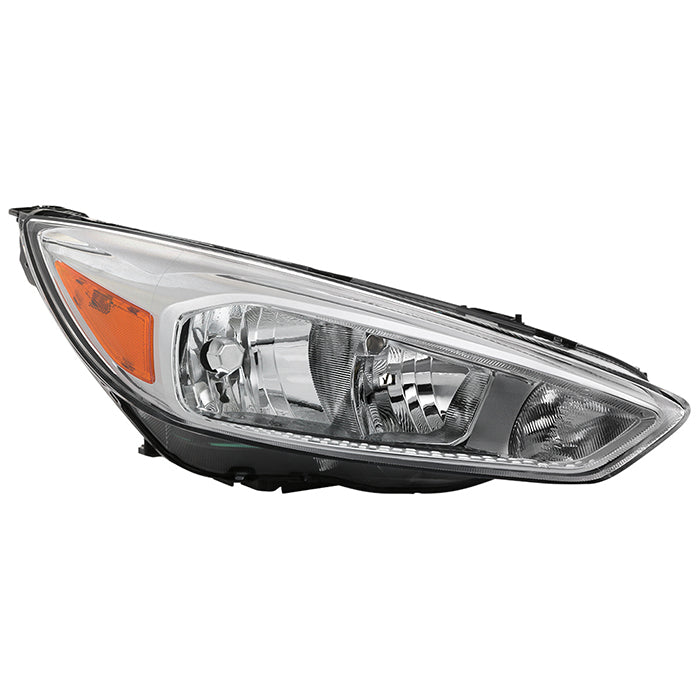 ( POE ) Ford Focus 15-18 Halogen OE Headlights - Low Beam-H11(Not Included) ; High Beam-H1(Not Included) ; Signal-7507(Inculded) - Right