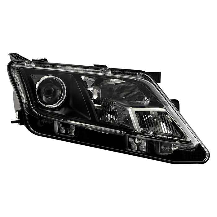 ( POE ) Ford Fusion 10-12 (OE color Black) Halogen Projector Headlights - Low Beam-H11(Not Included) ; High Beam-H7(Not Included) ; Signal-3157(Included) - OE Right