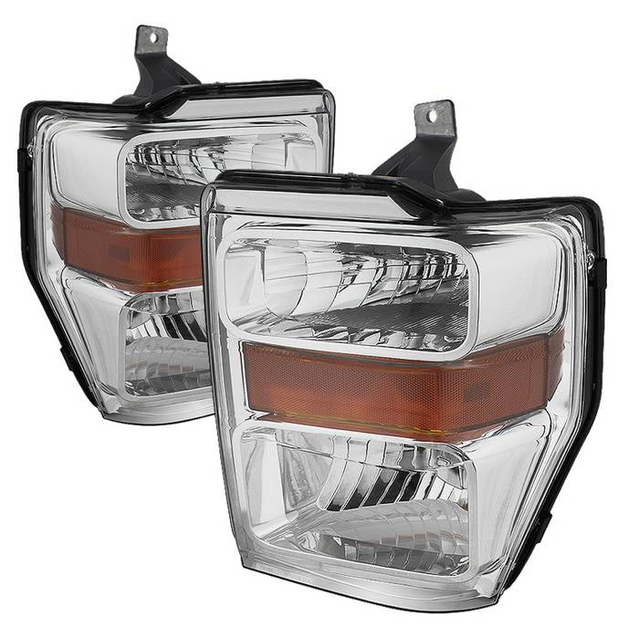 ( POE ) Ford F250/350/450 Super Duty 08-10 OEM Headlights - Chrome