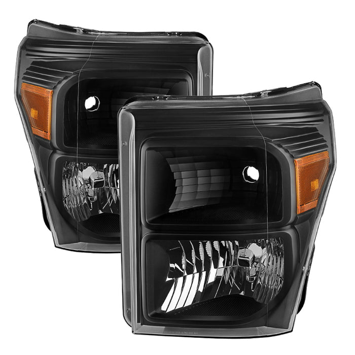 ( POE ) Ford F250/350/450 Super Duty 11-16 OEM Headlights - Black