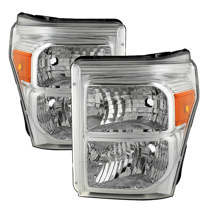 ( POE ) Ford F250/350/450 Super Duty 11-16 OEM Headlights - Chrome