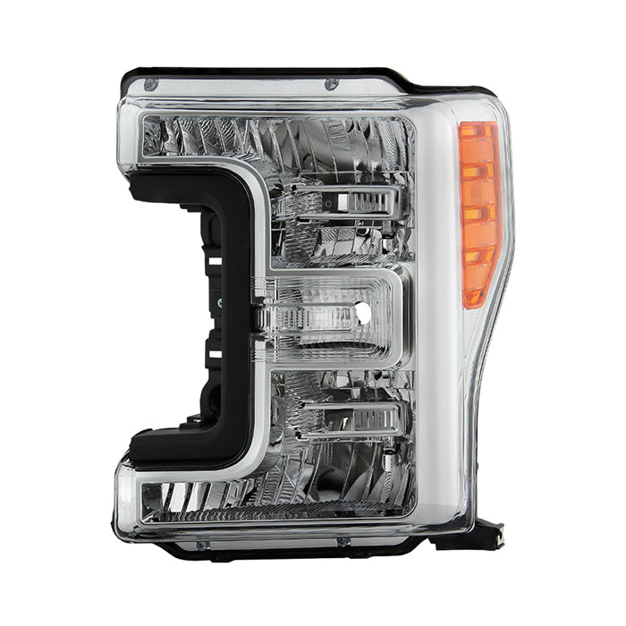 ( POE ) Ford F250 F350 Super Duty 2017-2019 Halogen Only ( Do Not Fit Factory LED Headlight Models ) OEM Style Driver Side Headlight - Low Beam-H13(Not Included) ; High Beam-H13(Not Included) ; Signal-7444NA(Not Included) - Left