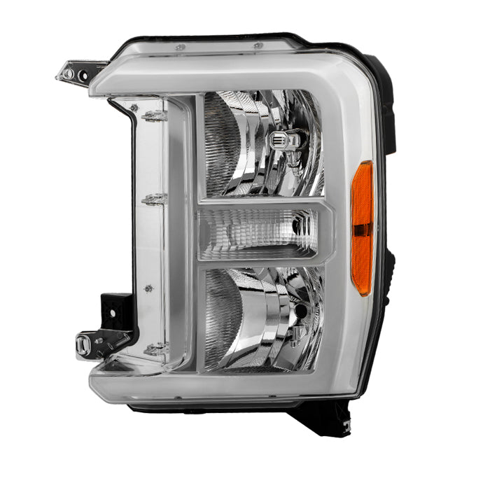 ( POE ) Ford 250 F350 F450 F550 F650 23-25 SuperDuty Halogen Chrome Housing Headlight - OE Left
